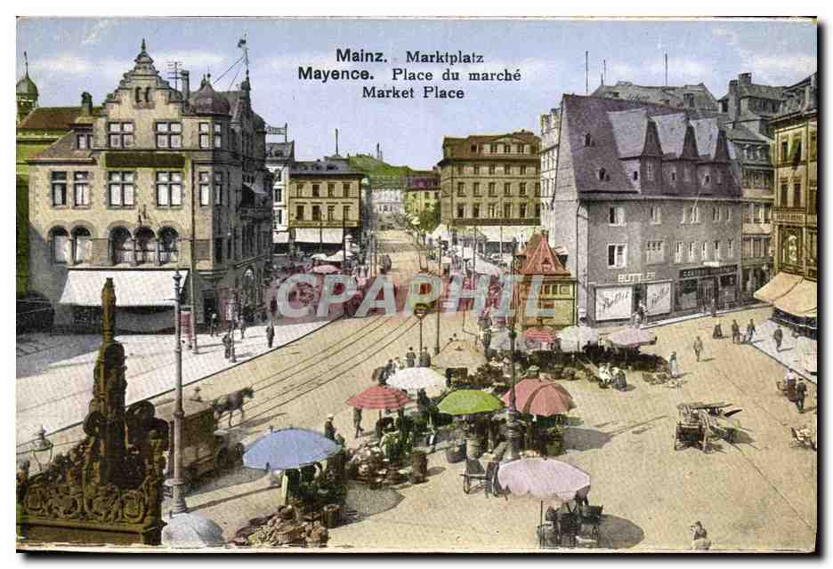Mainz, Marktplatz — Place du marché — C.S. 1920, No. 41