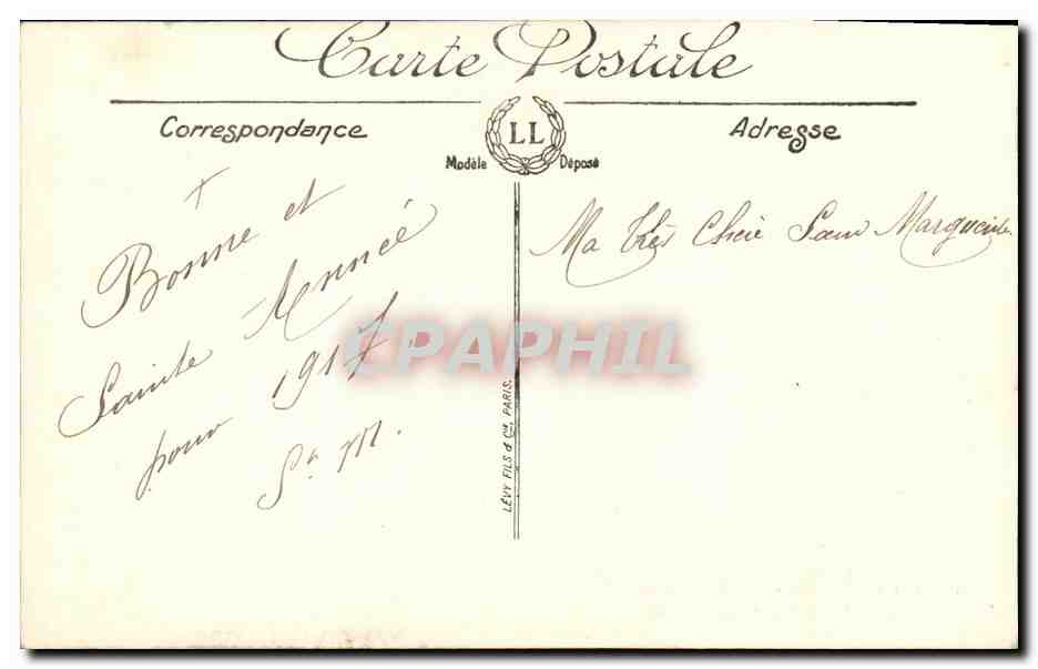 Alger — Vue prise de la Rampe vers Notre-Dame d'Afrique — LL — Verso