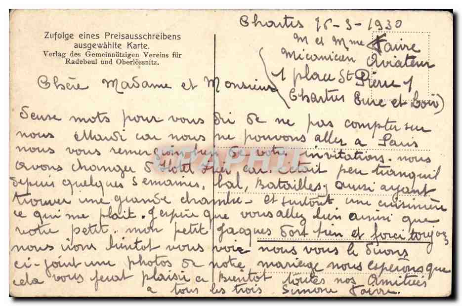 CPA Gesamtansicht Von Radebeul Und Oberlossnitz — Back