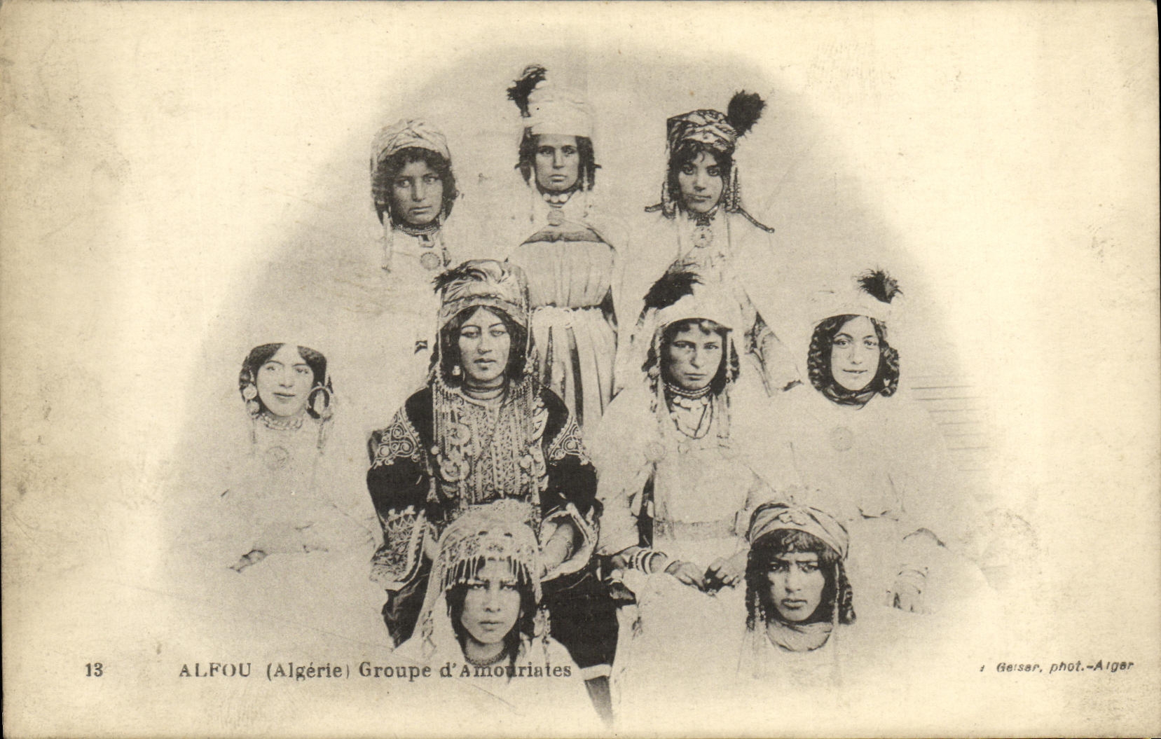 Alfou (Algérie) — Groupe d'Amouriates — Beisar, phot.-Alger