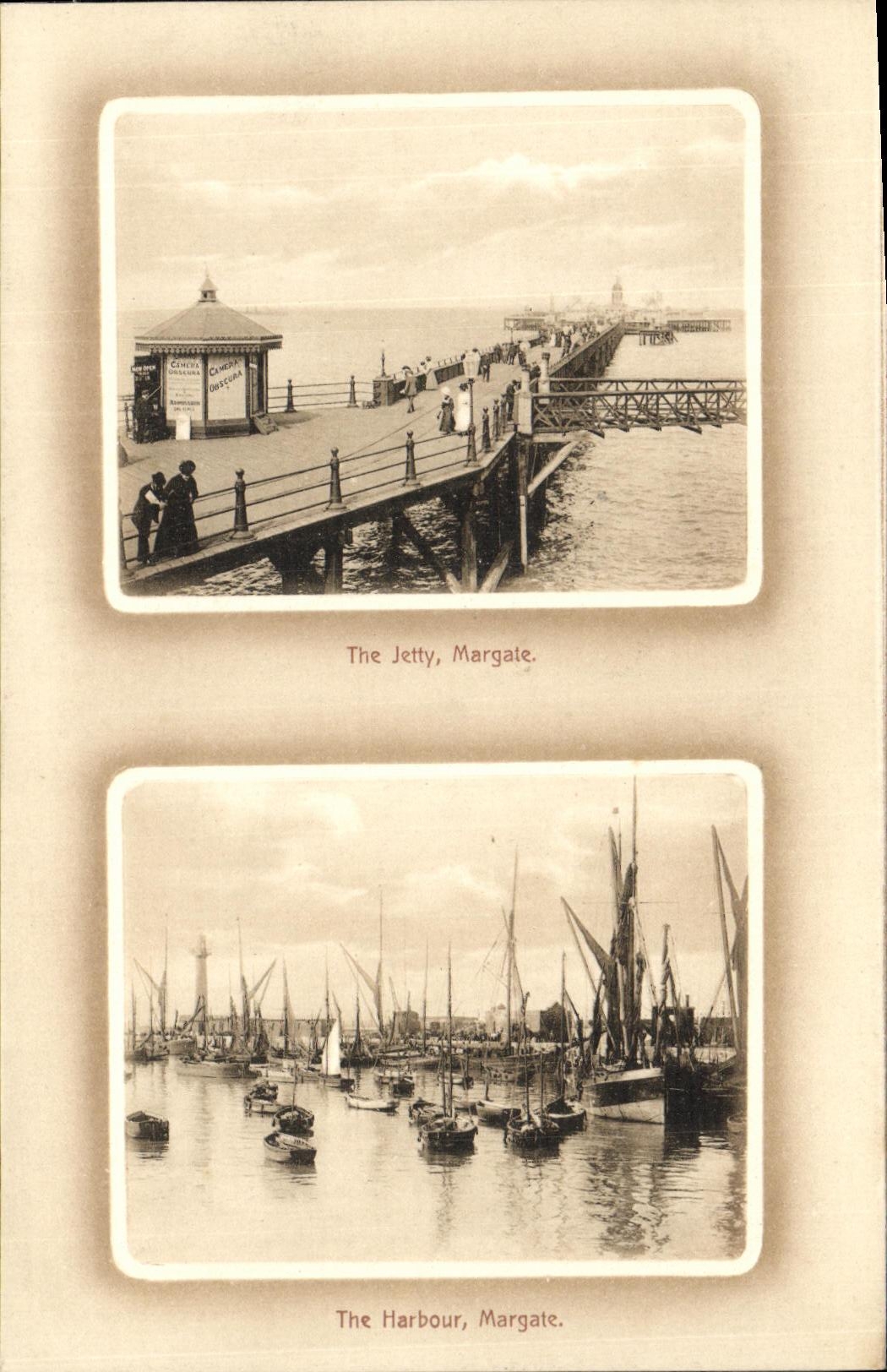 CPA Margate The Jetty The harbour Bateaux