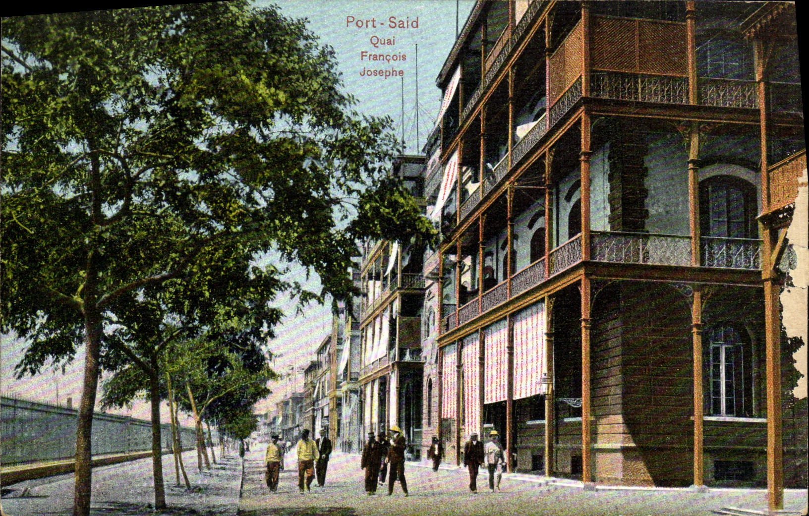 CPA Port Said Quai Francois Joseph Egypte