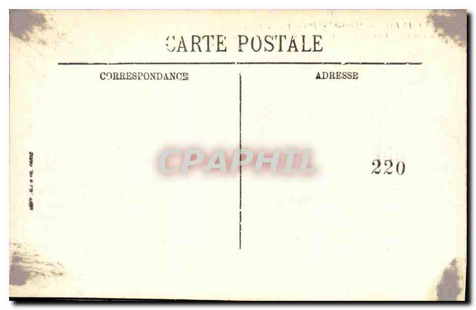 CPA Montpatelize L eglise Bombardee Par les allemands Militaria — Rückseite