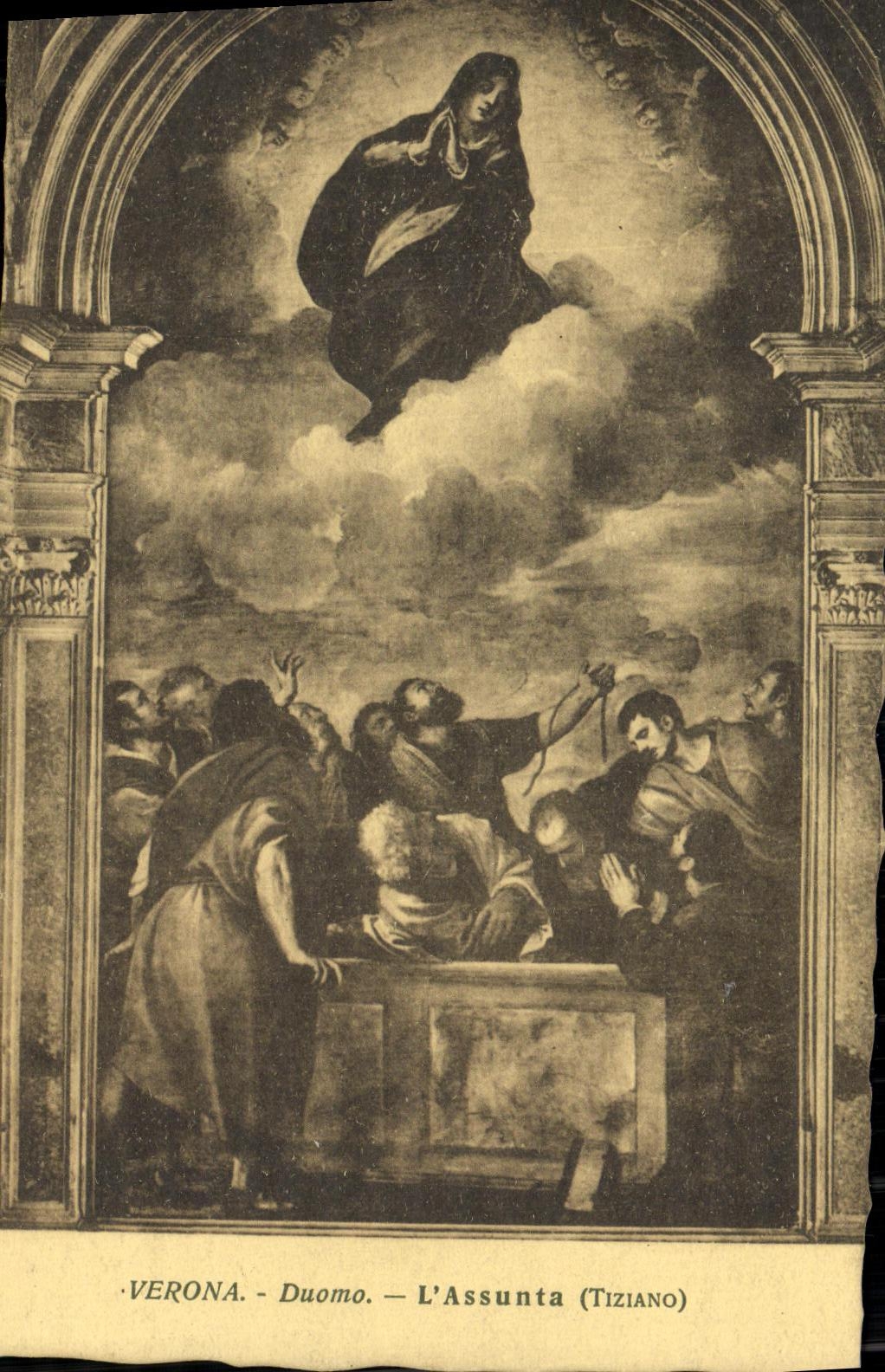 CPA Verona Duomo L Assunta Tiziano