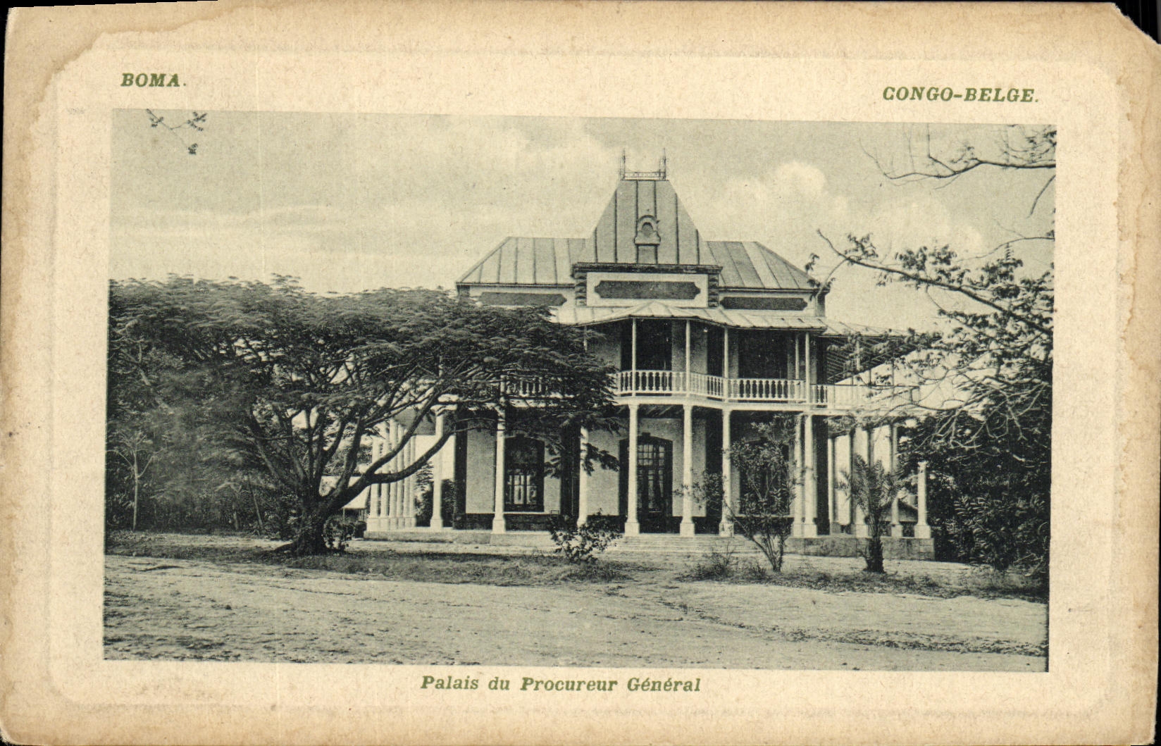 CPA Boma Congo Belge Palais du procureur general