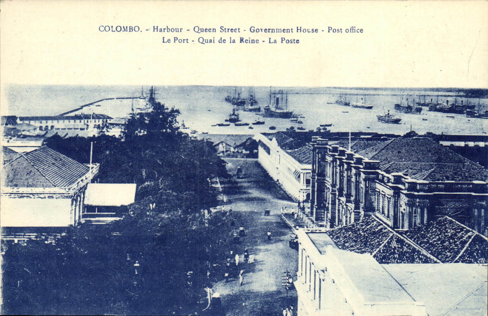 CPA Colombo Harbour Queen Street Goverment House Post Office Sri Lanka