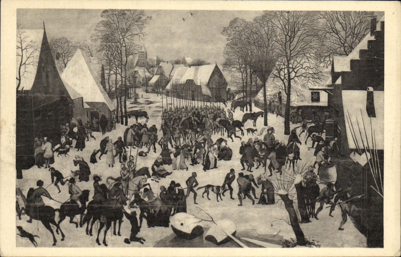 CPA Breugel II dit d Enfer Le massacre des innocents