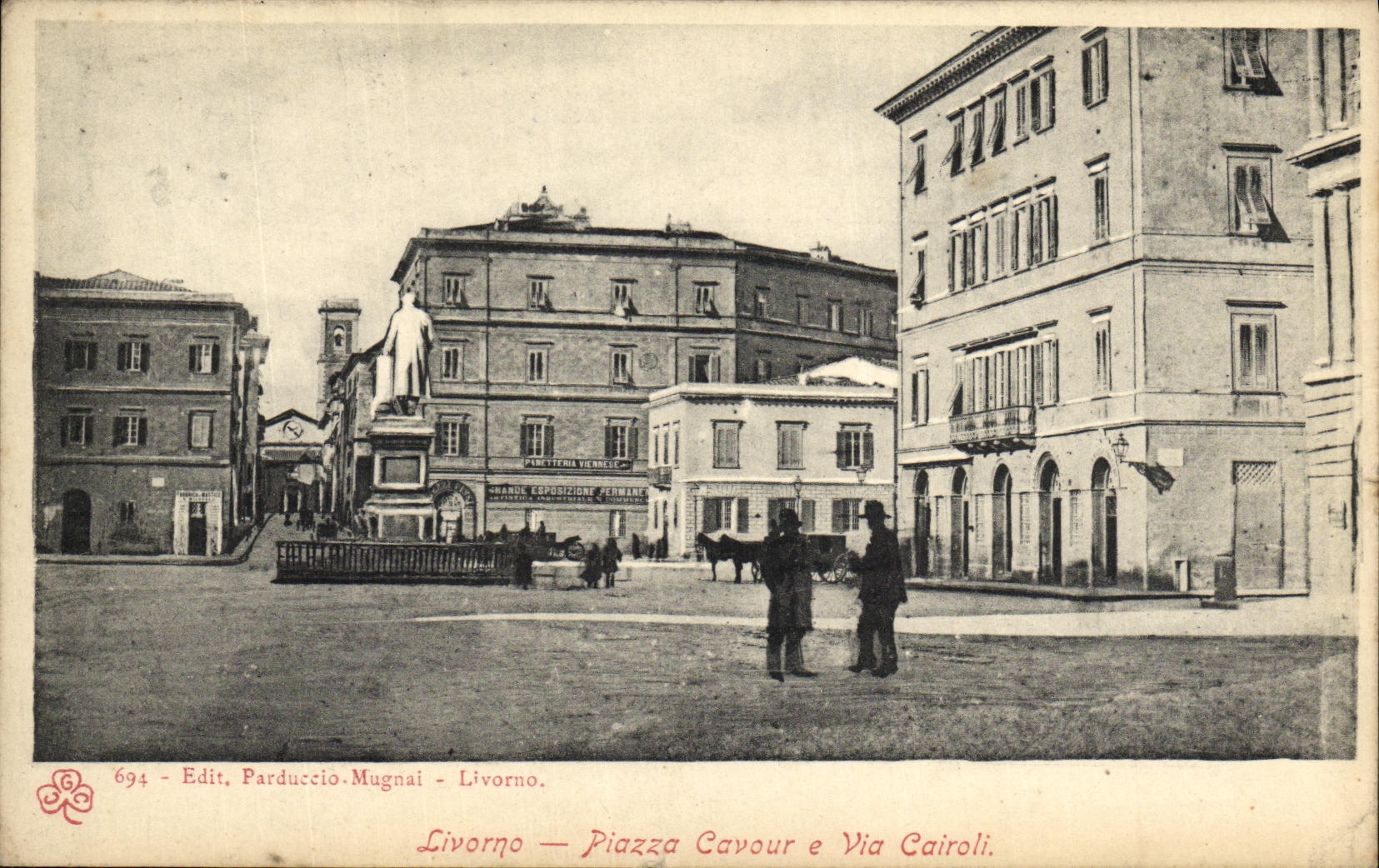 CPA Livorno Piazza Cavour e Via Cairoli 