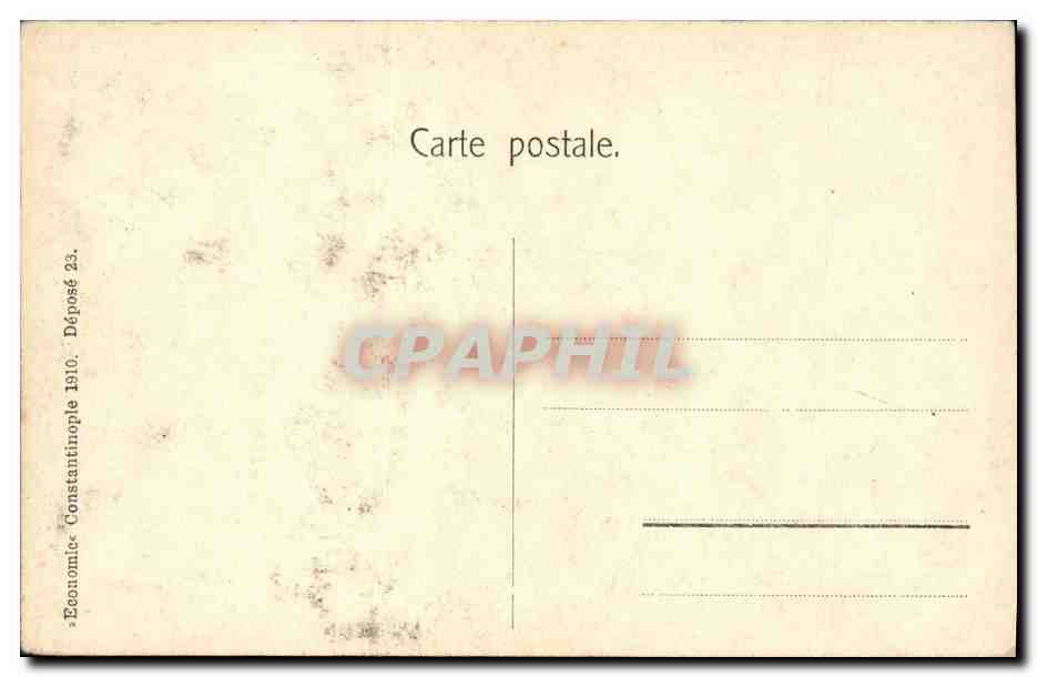 CPA Constantinople Fontaine du Sultan Ahmed Turquie — Verso