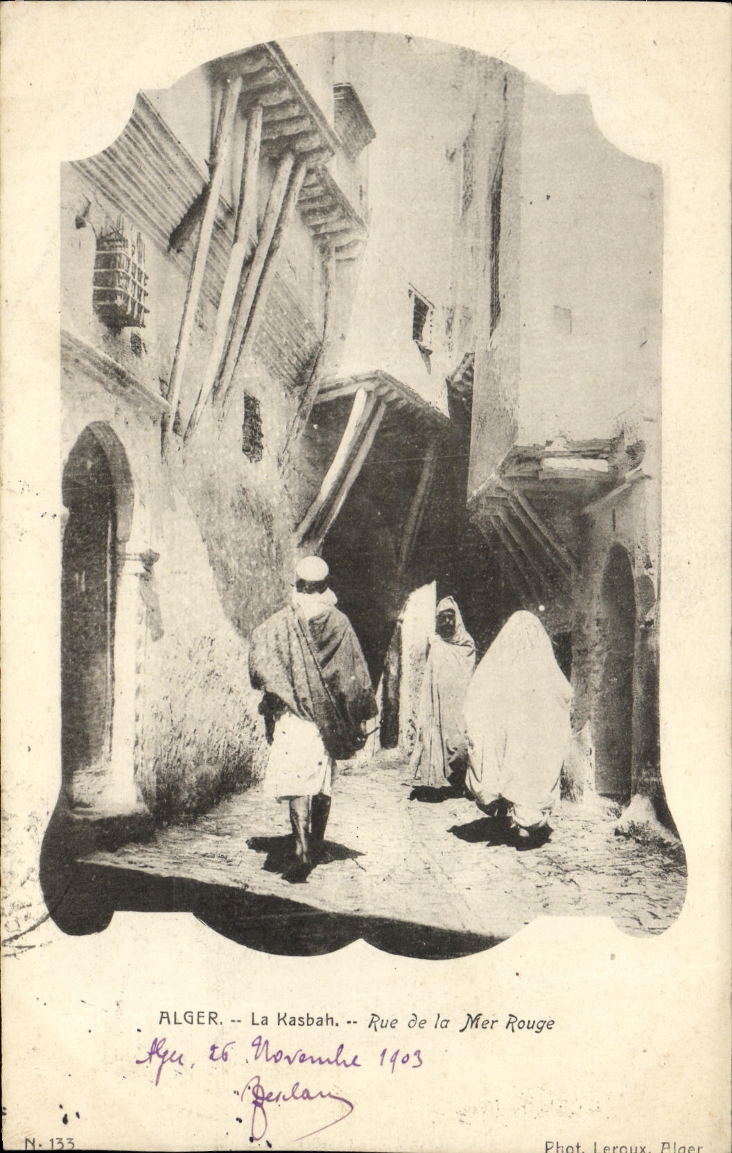 CPA Alger La Kasbah Rue de la Mer Rouge