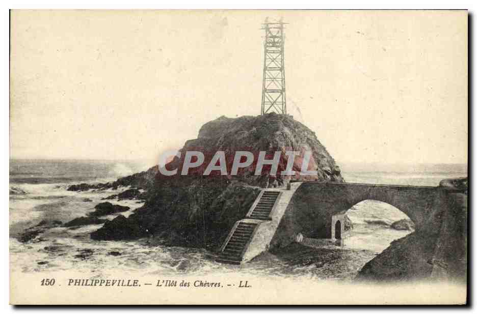 CPA Philippeville L Ilot des Chevres