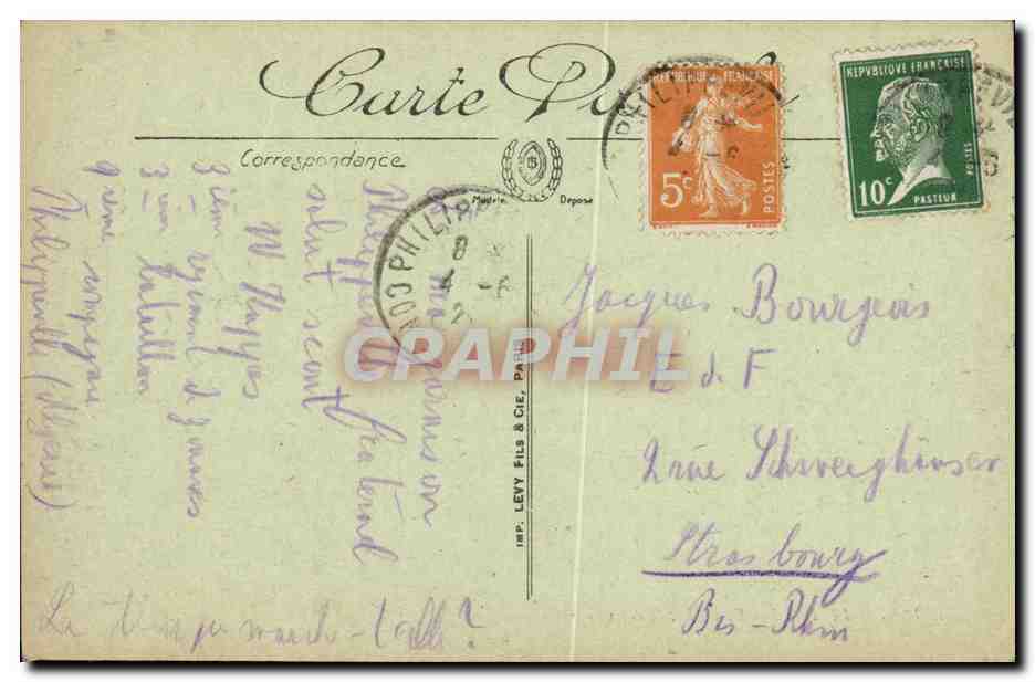 CPA Philippeville L Ilot des Chevres — Back