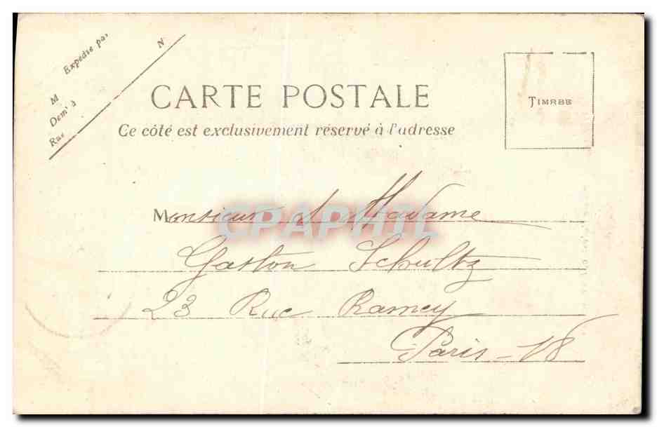 CPA Algerie Gorges de Palestro les Cascades — Rückseite