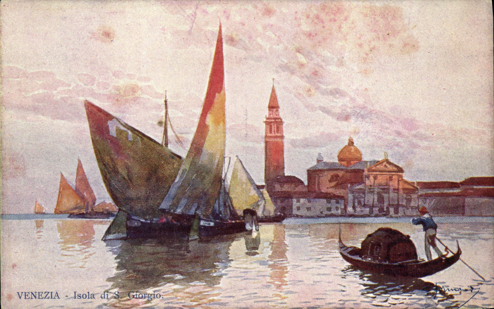 CPA Venezia Isola di S Giorgio Bateau 