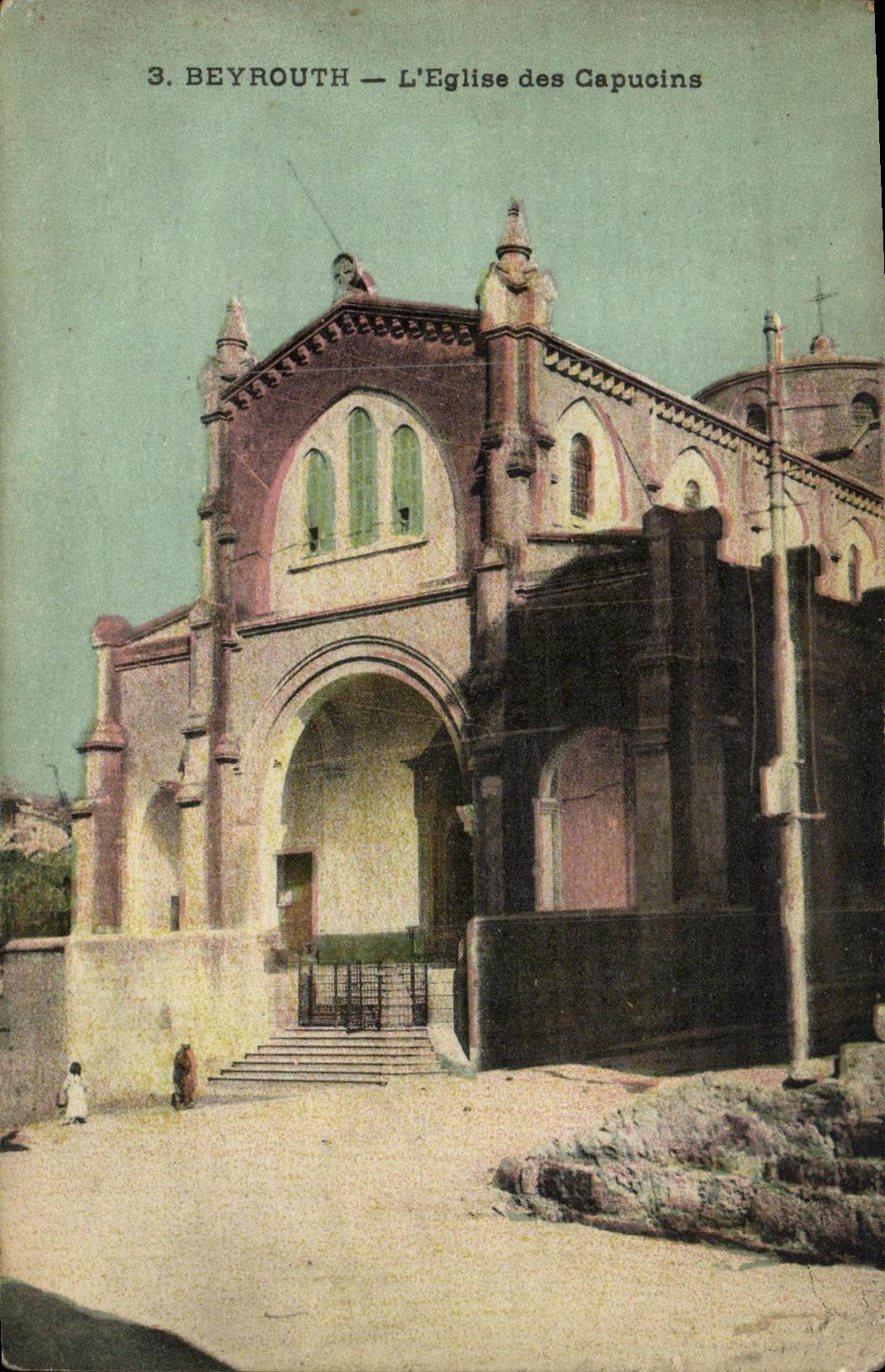 CPA Beyrouth L Eglise des Capucins Liban 