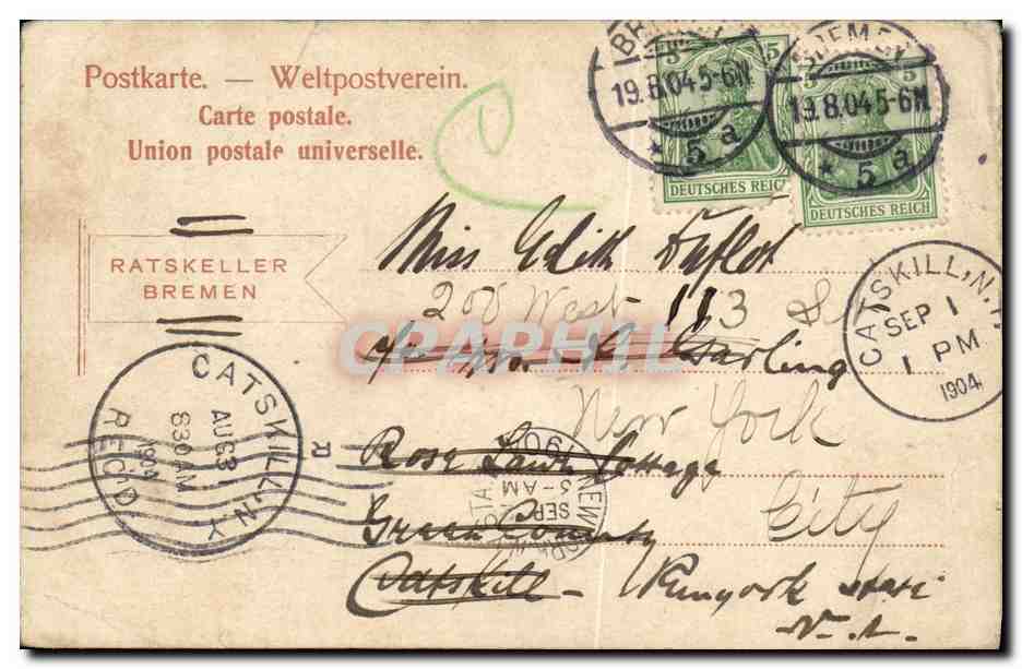 CPA Bremen Rathsken — Rückseite