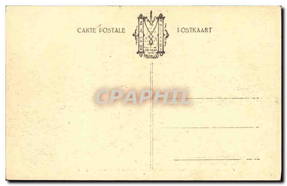 CPA Furnes Hotel de Ville de Reception — Rückseite