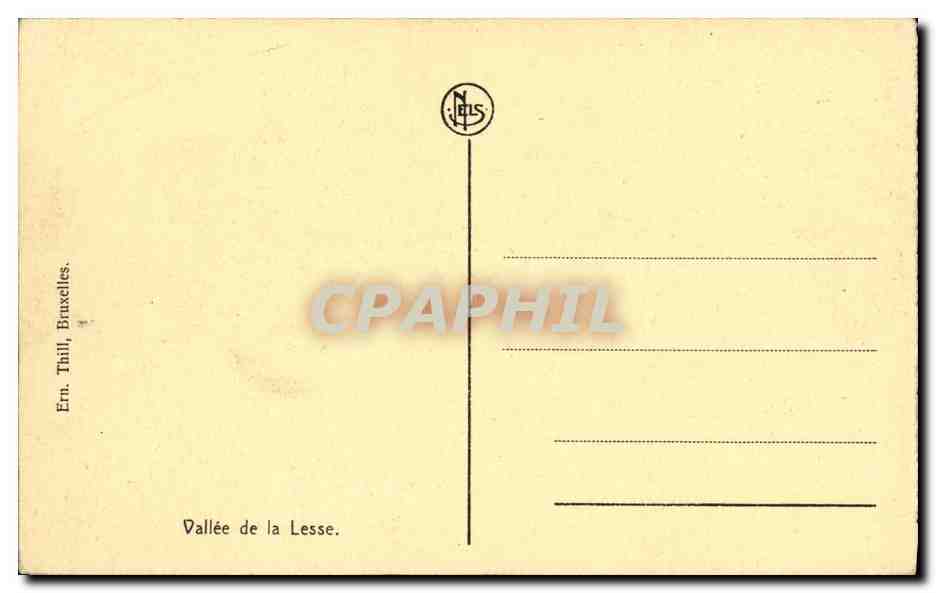 La Lesse et le Massif de Furfooz — éditeur Lits, n° de série non visible — Verso
