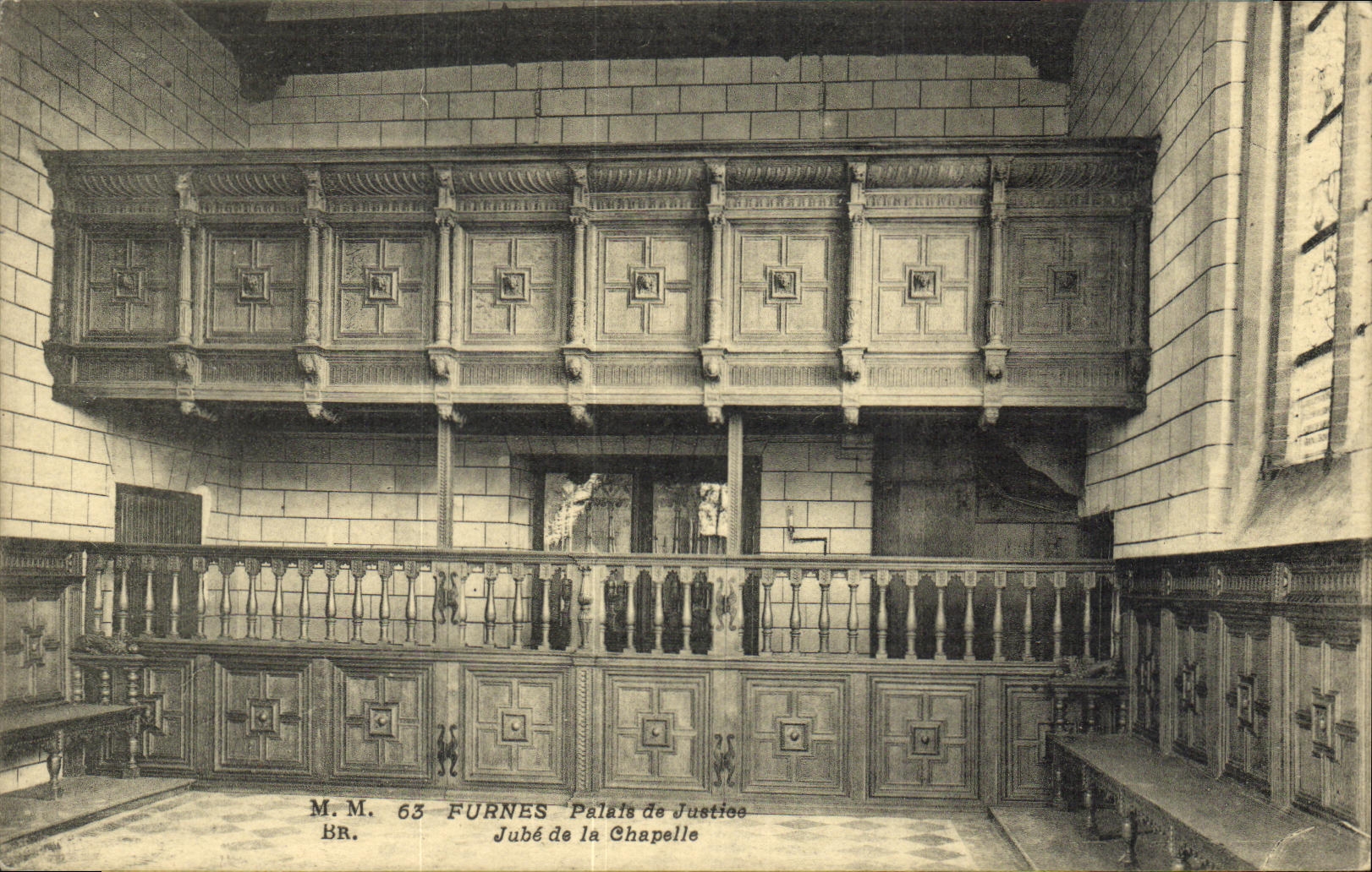 CPA Furnes Palais de Justice Jube de la Chapelle