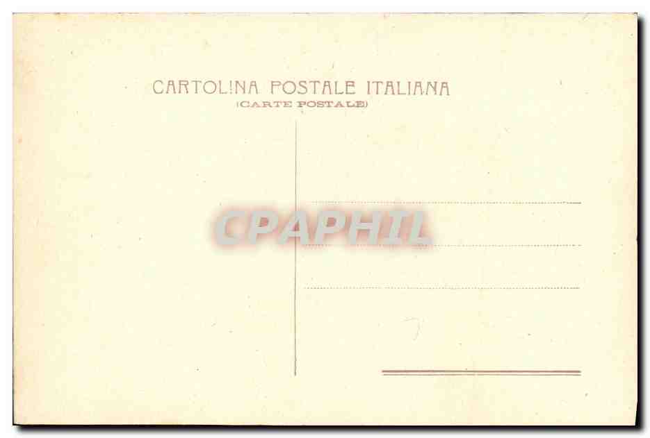 CPA Roma Fontana delle Tartarughe — Rückseite