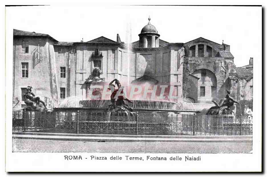 CPA Roma Plazza delle Terme Fontana delle Naiadi