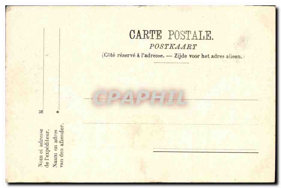 CPA Ostende La Plage et les Grands Hotels de la Digue — Rückseite
