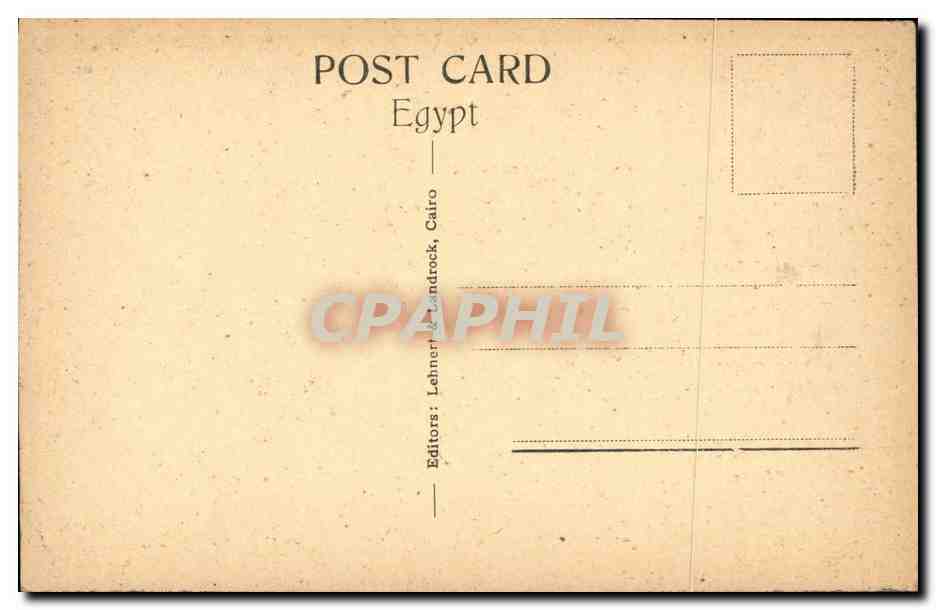 CPA Egypt Cairo Dor tot the Mouski bazaars — Rückseite