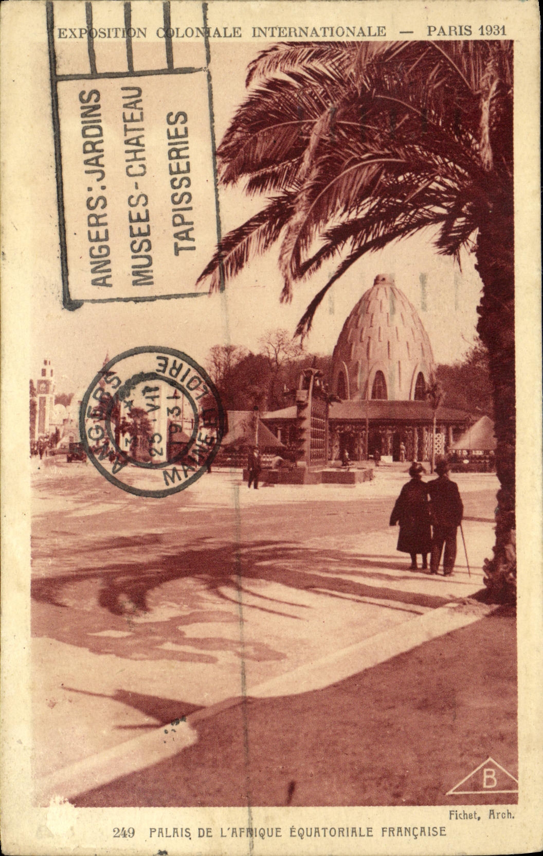 Palais de l'Afrique Équatoriale Française — Exposition Coloniale Internationale — Paris 1931 — Fichet, Aroh. n°249