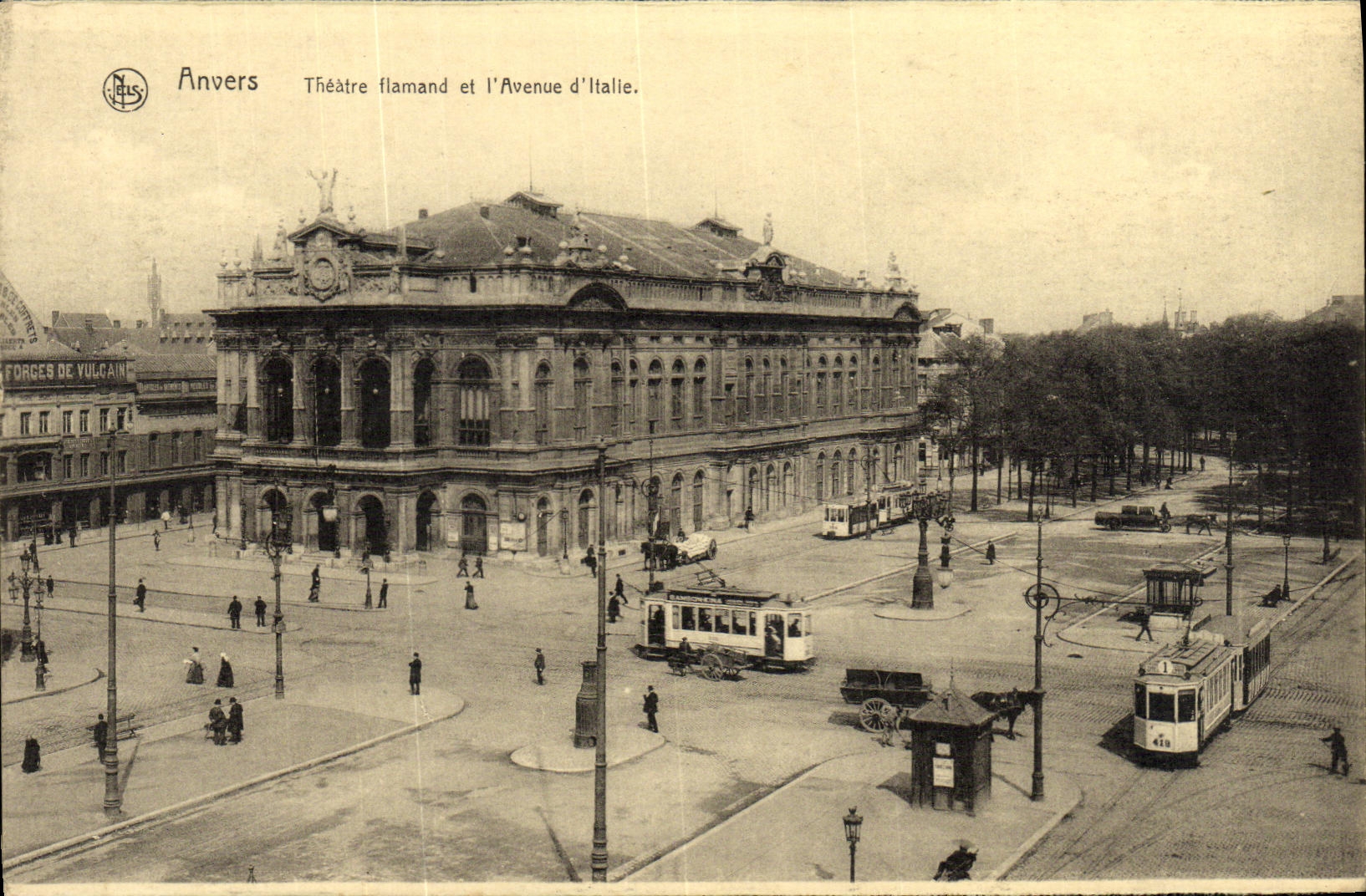 Anvers — Théâtre flamand et l'Avenue d'Italie — Nais
