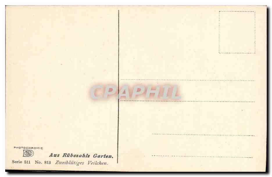CPA Aus Rubezahls Garten — Verso