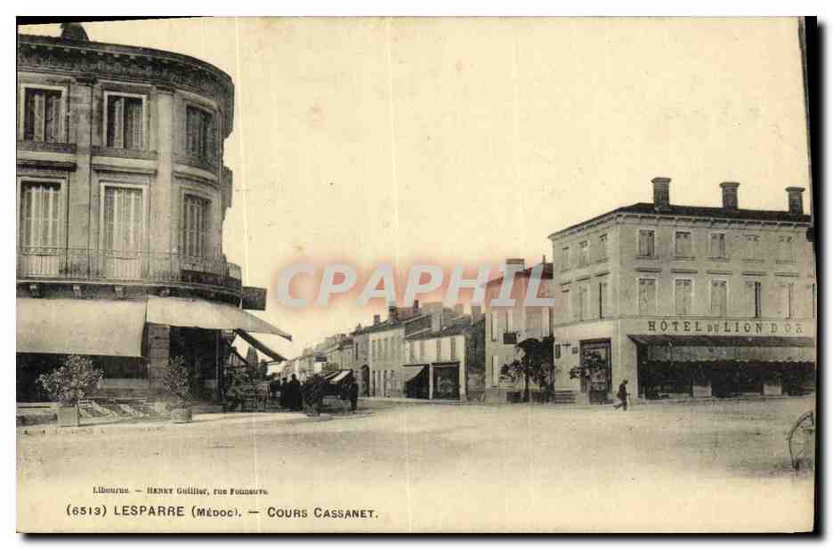 CPA Lesparre Cours Cassanet Hotel du Lion d Or