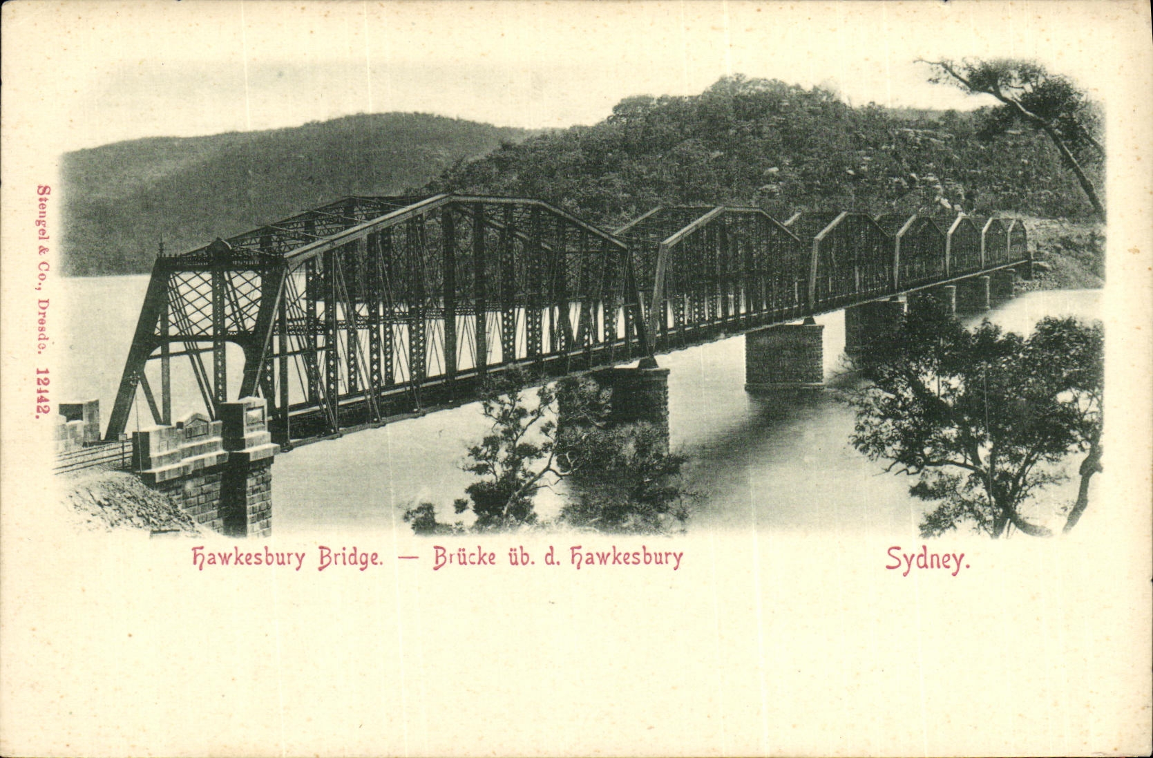 CPA Hawkesbury Bridge Brucke Ub Hawkesburg Sydney
