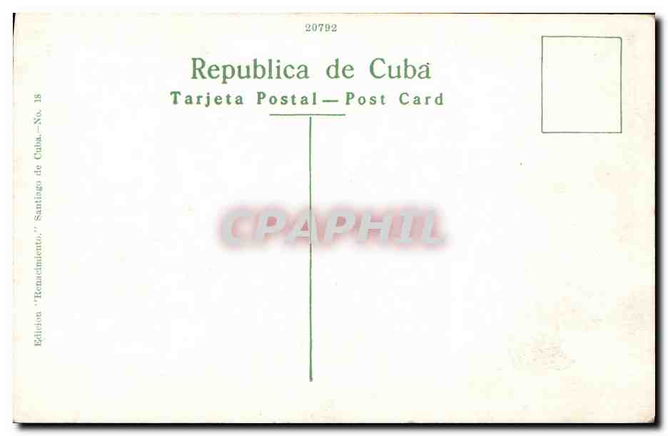 CPA Cuba Impirial Hotel Santingo de Hotel  — Back