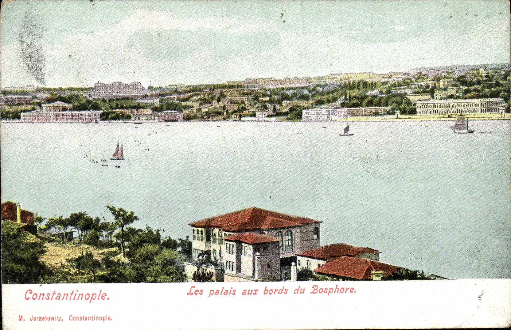 CPA Constantinople Les Palais aux Bords du Bosphore Turquie
