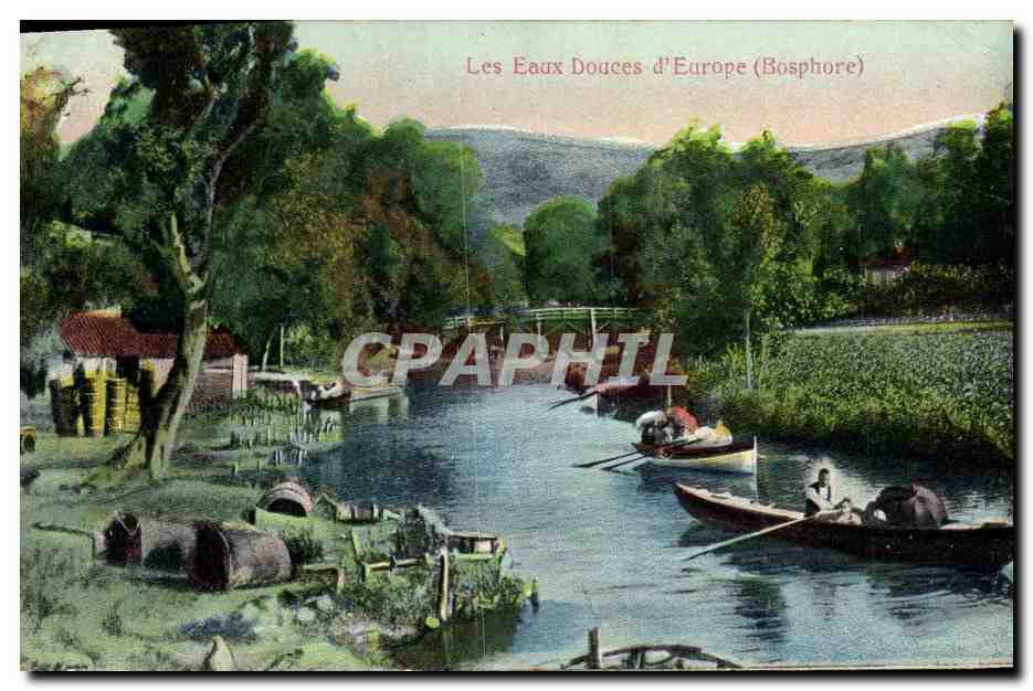 CPA Les Eaux Douces d Europe Bosphore Turquie 