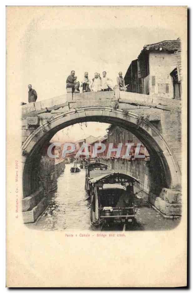 CPA Ponte e Canale Bridge and creek