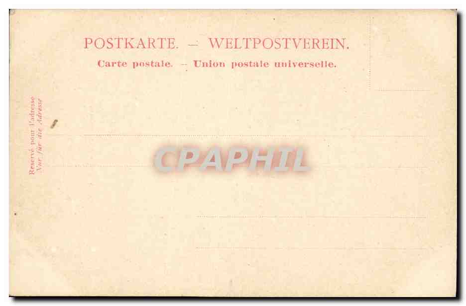 CPA Ponte e Canale Bridge and creek — Rückseite