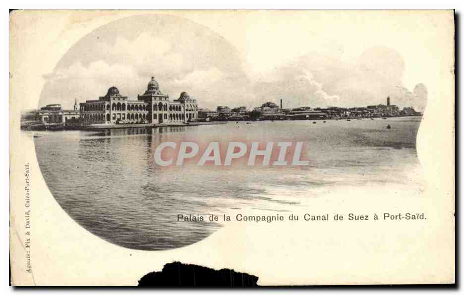 CPA Palais de la Compagenie du Canal de Suez a Port Said Egypte