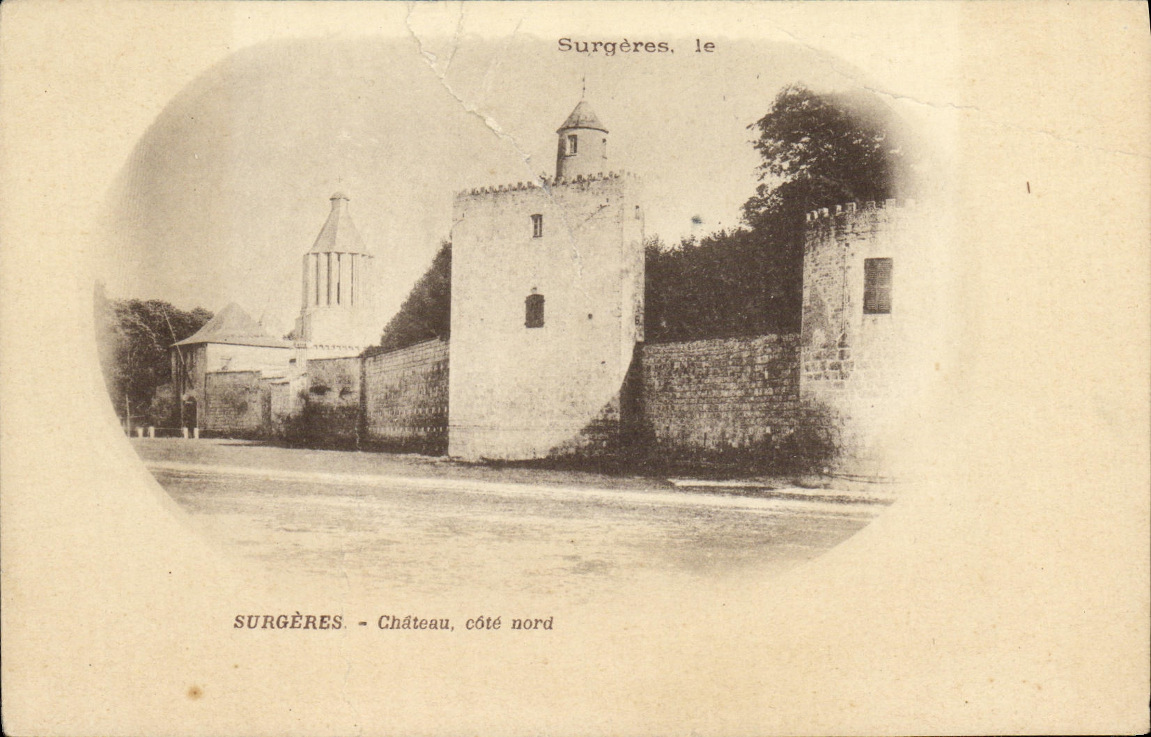 CPA Surgeres Chateau Cote Nord