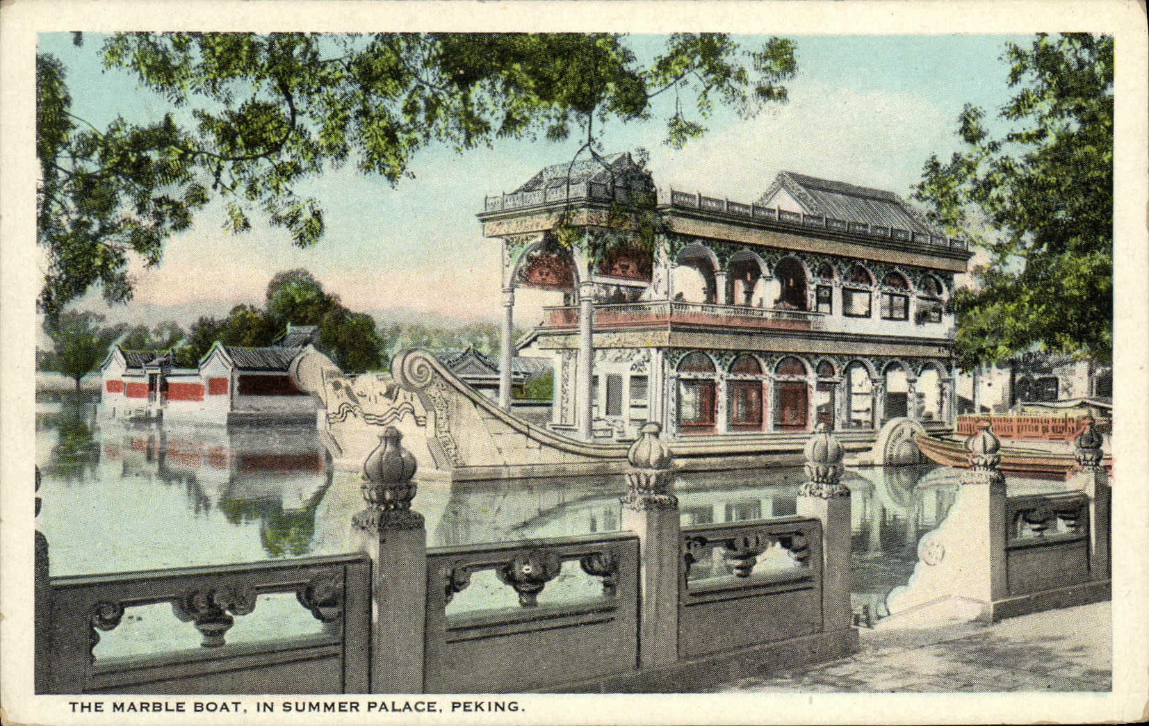 CPA The Marble Boat In Summer Palace Peking Chine China
