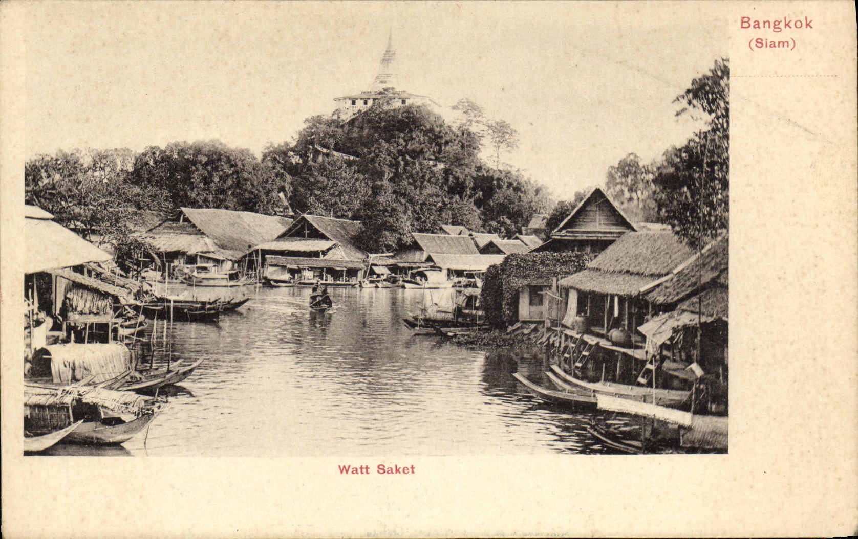 Watt Saket — Bangkok (Siam) — éditeur inconnu