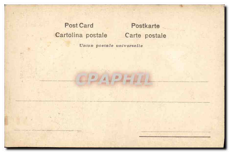 CPA St Thegonnec La Chaire — Rückseite