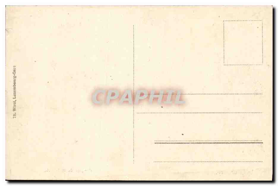 CPA Luxembourg Ruines de la liberte — Verso