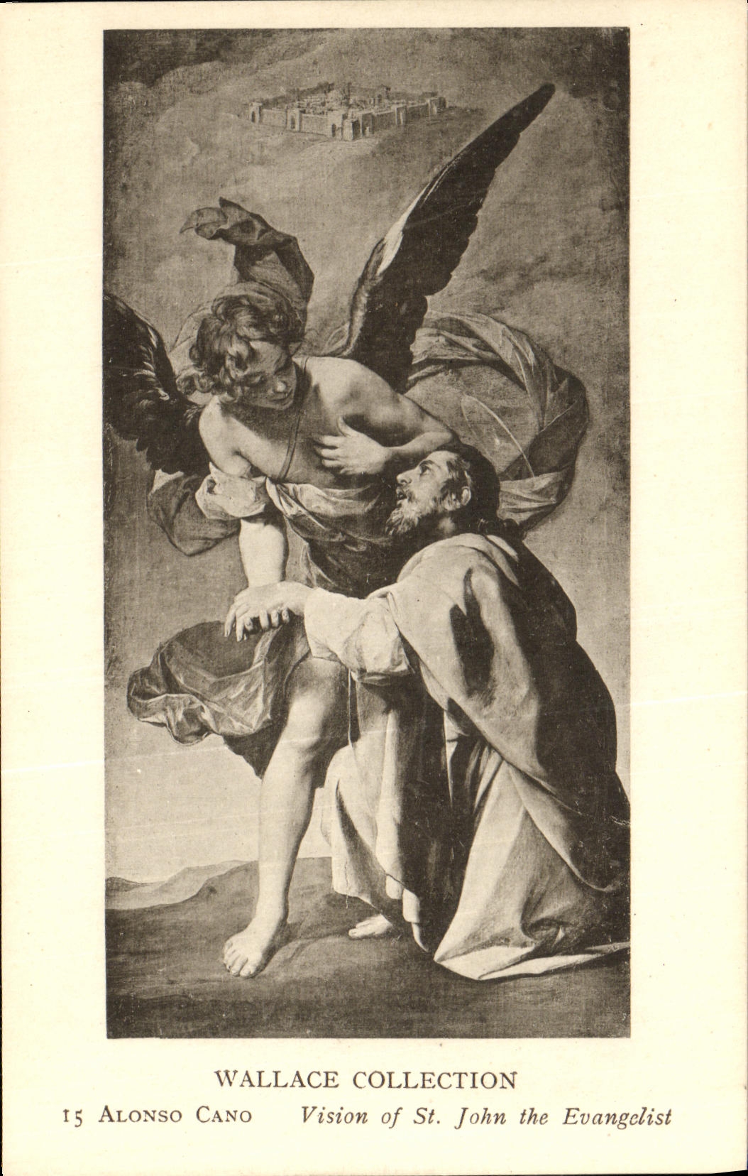 CPA Wallace Collection Alonso Cano Vision of St John the evangelist