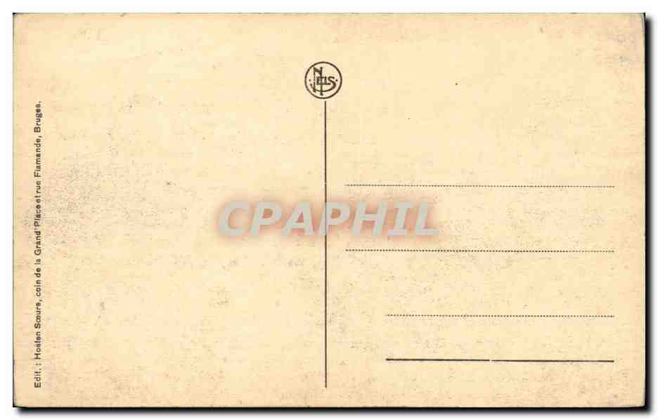 CPA Bruges Qual Vert Cygnes — Back