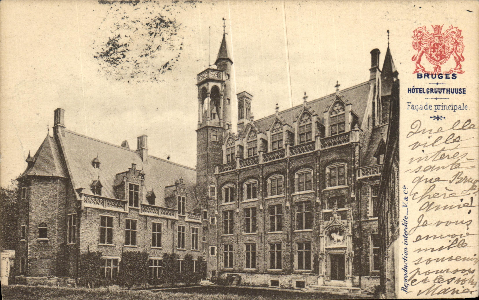 CPA Bruges Hotel Gruuthuuse Quai principal