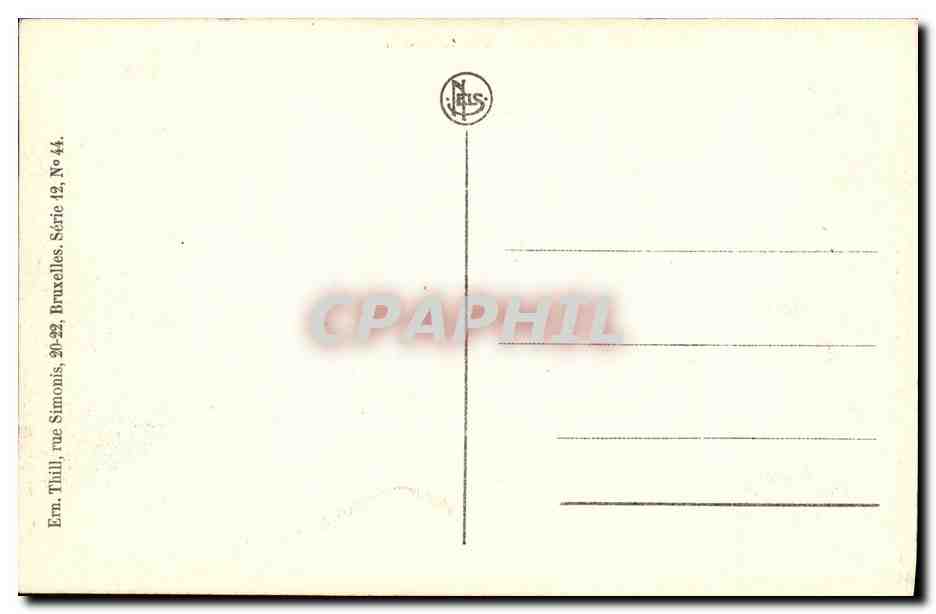 CPA Bruges Qual du Rosaire — Rückseite