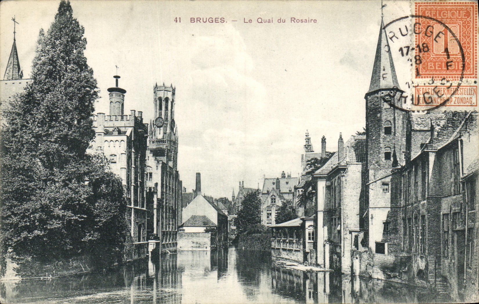 CPA Bruges Le Quai du Rosaire
