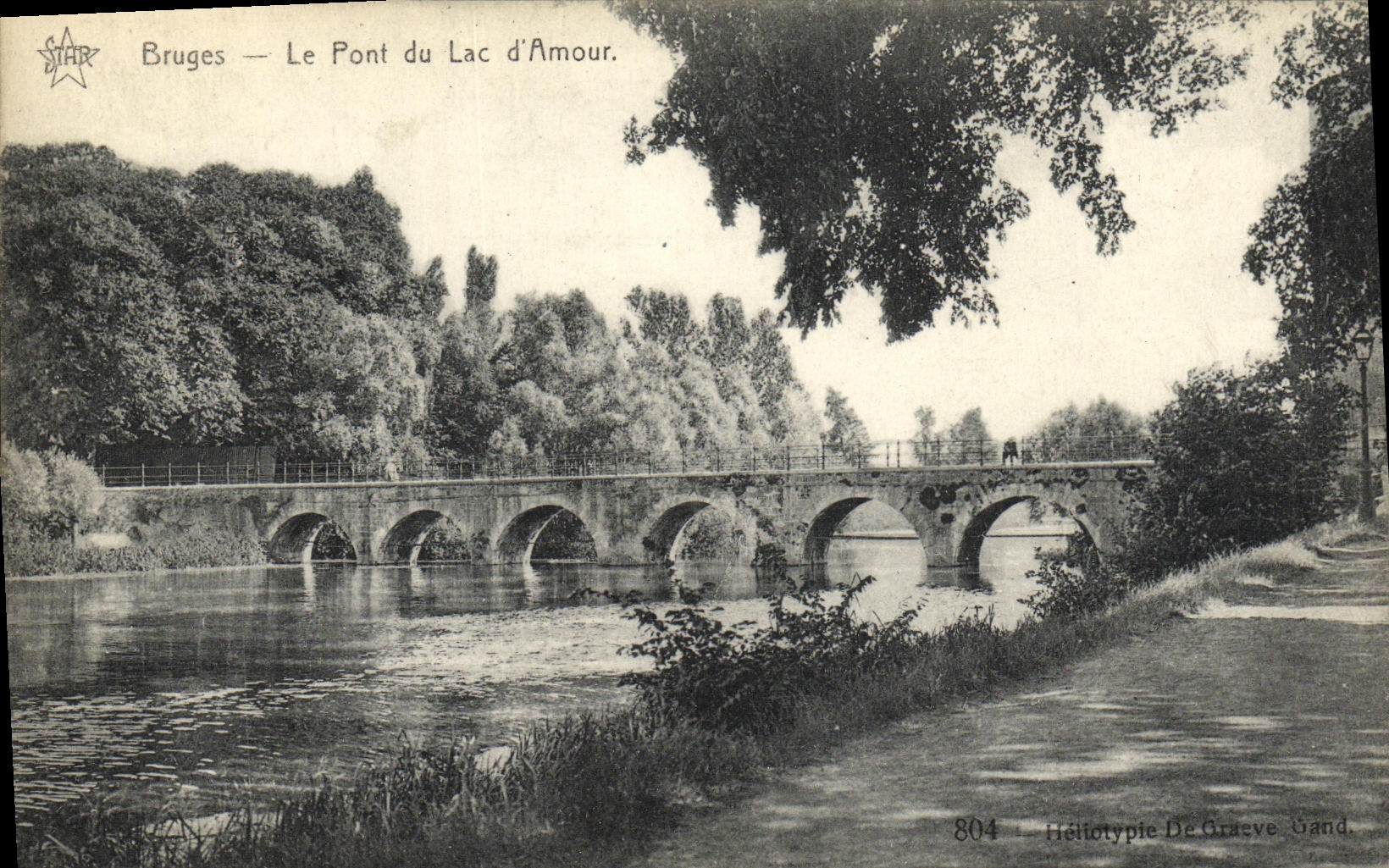 CPA Bruges Le Pont du Lac d Amour