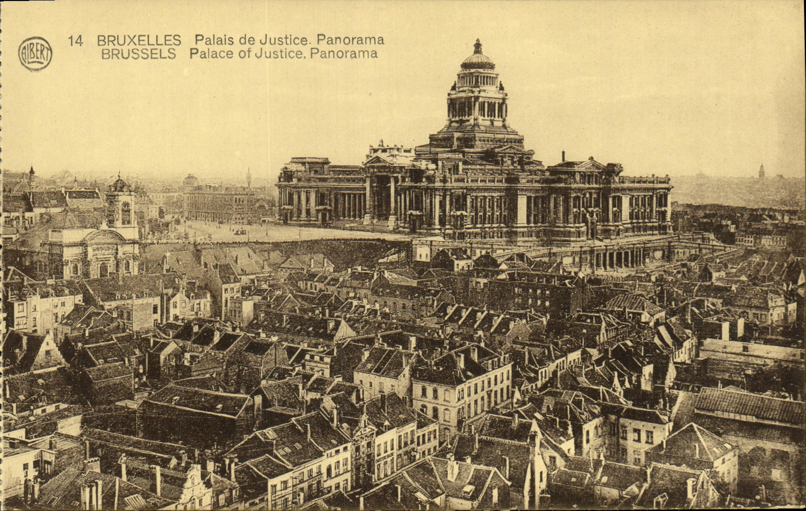 CPA Bruxelles Palais de Justice Panorama 